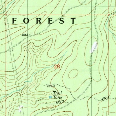 United States Geological Survey Parallel Canyon, AZ (1990, 24000-Scale) digital map