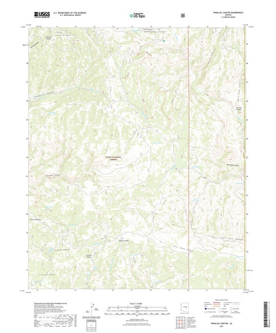 United States Geological Survey Parallel Canyon, AZ (2021, 24000-Scale) digital map