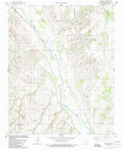 United States Geological Survey Parallel, OK (1985, 24000-Scale) digital map