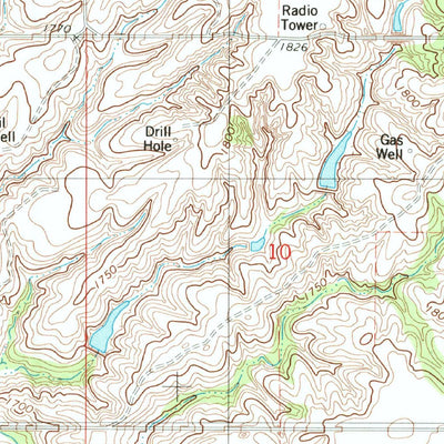 United States Geological Survey Parallel, OK (1985, 24000-Scale) digital map