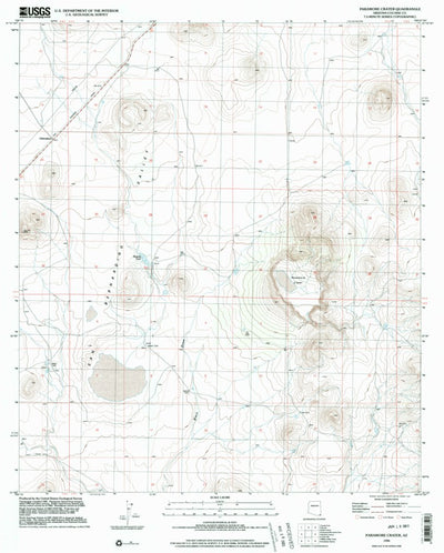 United States Geological Survey Paramore Crater, AZ (1996, 24000-Scale) digital map