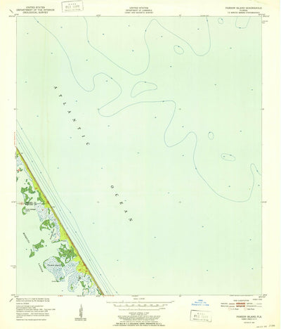United States Geological Survey Pardon Island, FL (1952, 24000-Scale) digital map
