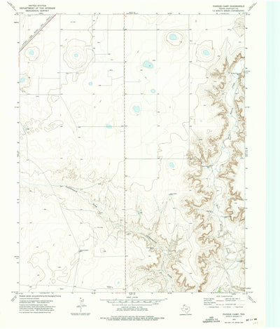 United States Geological Survey Pardue Camp, TX (1973, 24000-Scale) digital map