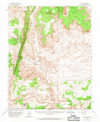 United States Geological Survey Paria, UT-AZ (1954, 62500-Scale) digital map