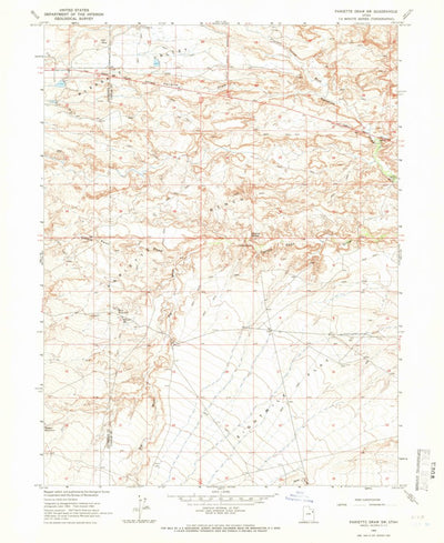 United States Geological Survey Pariette Draw SW, UT (1964, 24000-Scale) digital map