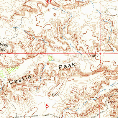 United States Geological Survey Pariette Draw SW, UT (1964, 24000-Scale) digital map