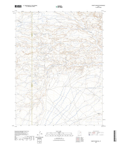 United States Geological Survey Pariette Draw SW, UT (2023, 24000-Scale) digital map