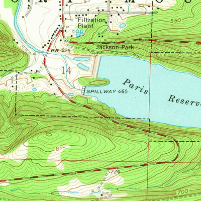 United States Geological Survey Paris, AR (1961, 24000-Scale) digital map