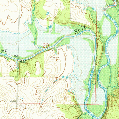 United States Geological Survey Paris East, MO (1972, 24000-Scale) digital map