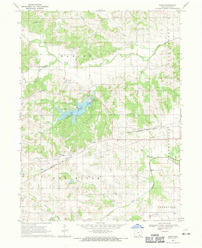 United States Geological Survey Paris, IA (1968, 24000-Scale) digital map