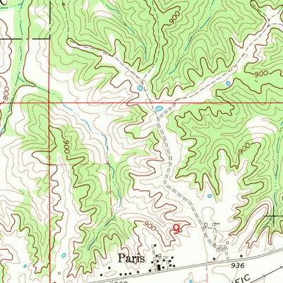United States Geological Survey Paris, IA (1968, 24000-Scale) digital map