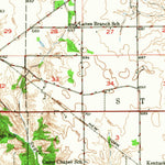 United States Geological Survey Paris, IL-IN (1947, 62500-Scale) digital map