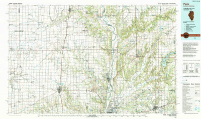 United States Geological Survey Paris, IL-IN (1986, 100000-Scale) digital map