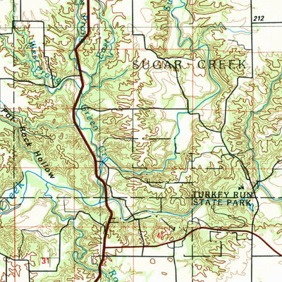 United States Geological Survey Paris, IL-IN (1986, 100000-Scale) digital map