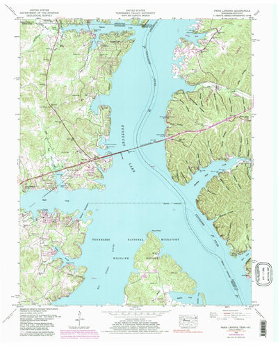 United States Geological Survey Paris Landing, TN-KY (1950, 24000-Scale) digital map