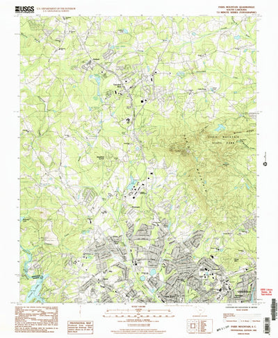 United States Geological Survey Paris Mountain, SC (1983, 24000-Scale) digital map