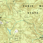 United States Geological Survey Paris Mountain, SC (1983, 24000-Scale) digital map