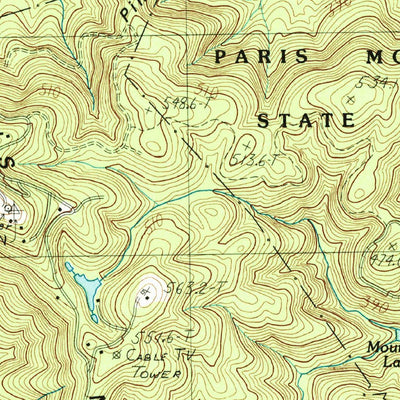 United States Geological Survey Paris Mountain, SC (1983, 24000-Scale) digital map
