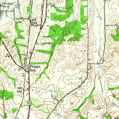 United States Geological Survey Paris, TX (1948, 62500-Scale) digital map