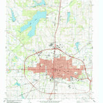 United States Geological Survey Paris, TX (1984, 24000-Scale) digital map