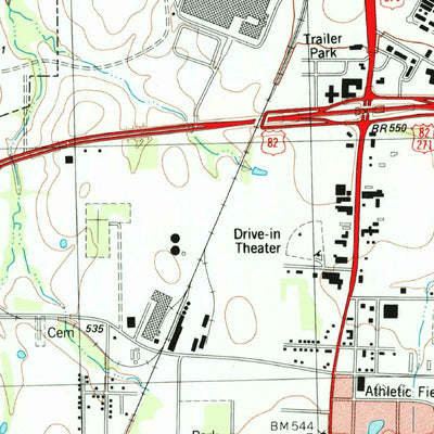 United States Geological Survey Paris, TX (1984, 24000-Scale) digital map