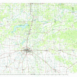 United States Geological Survey Paris, TX-OK (1985, 100000-Scale) digital map