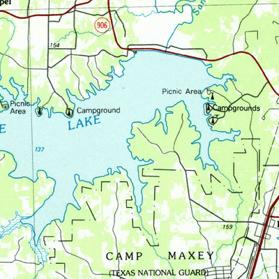 United States Geological Survey Paris, TX-OK (1985, 100000-Scale) digital map