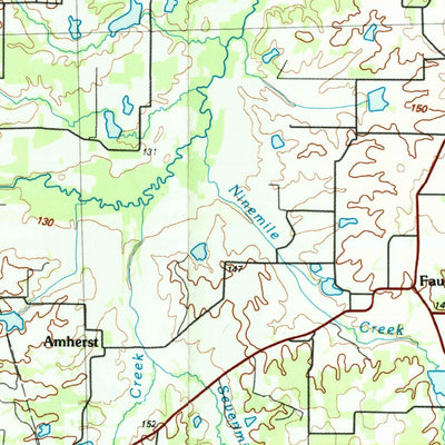 United States Geological Survey Paris, TX-OK (1991, 100000-Scale) digital map