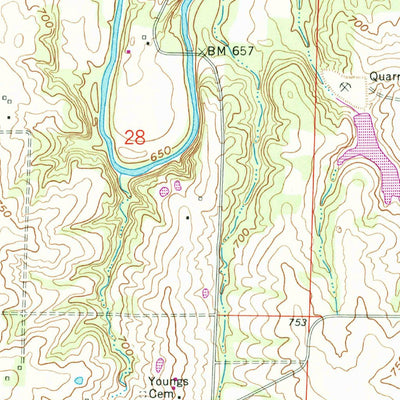 United States Geological Survey Paris West, MO (1960, 24000-Scale) digital map