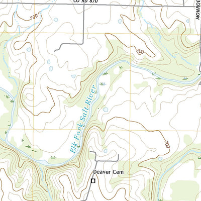 United States Geological Survey Paris West, MO (2021, 24000-Scale) digital map