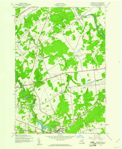 United States Geological Survey Parishville, NY (1943, 24000-Scale) digital map