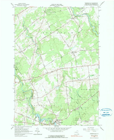 United States Geological Survey Parishville, NY (1964, 24000-Scale) digital map