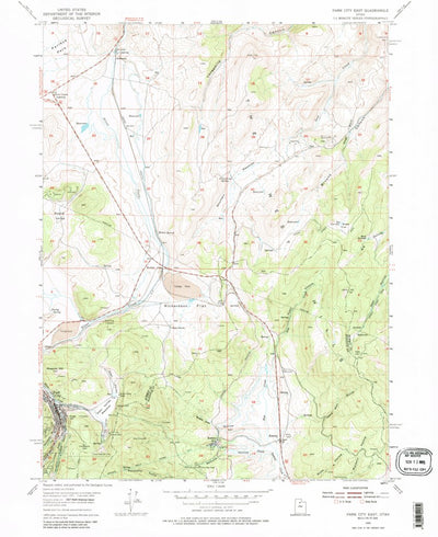 United States Geological Survey Park City East, UT (1955, 24000-Scale) digital map