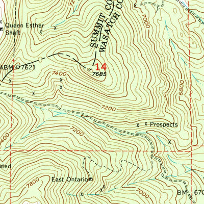 United States Geological Survey Park City East, UT (1955, 24000-Scale) digital map