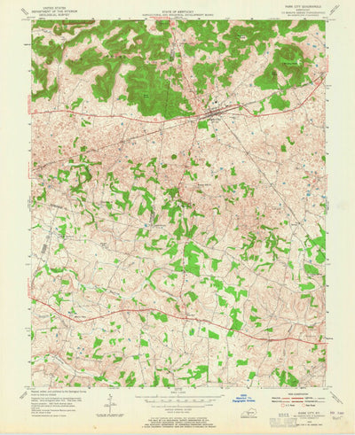 United States Geological Survey Park City, KY (1954, 24000-Scale) digital map