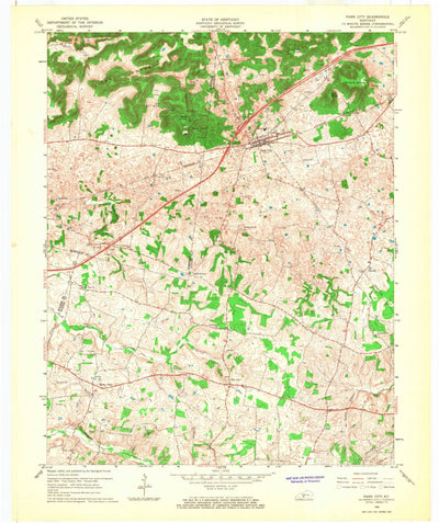 United States Geological Survey Park City, KY (1966, 24000-Scale) digital map