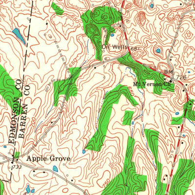 United States Geological Survey Park City, KY (1966, 24000-Scale) digital map