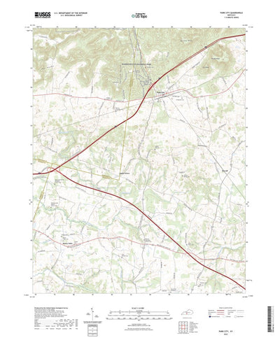 United States Geological Survey Park City, KY (2022, 24000-Scale) digital map