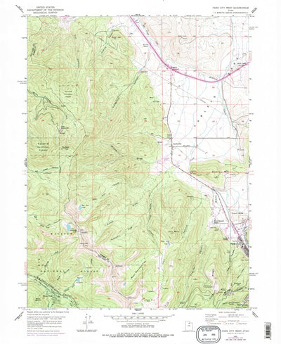 United States Geological Survey Park City West, UT (1955, 24000-Scale) digital map