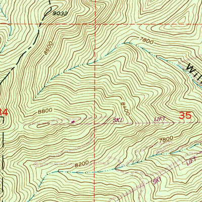 United States Geological Survey Park City West, UT (1955, 24000-Scale) digital map