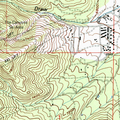 United States Geological Survey Park City West, UT (1998, 24000-Scale) digital map