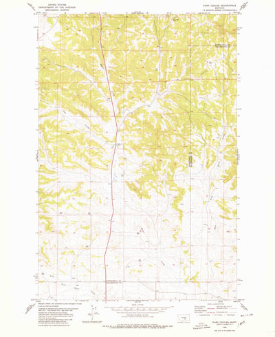 United States Geological Survey Park Coulee, MT (1980, 24000-Scale) digital map