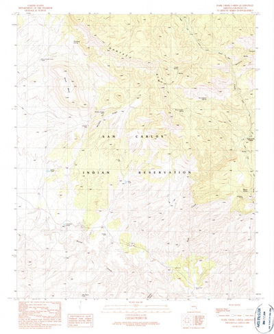 United States Geological Survey Park Creek Cabins, AZ (1989, 24000-Scale) digital map