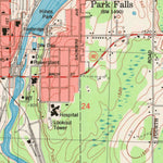 United States Geological Survey Park Falls, WI (1984, 24000-Scale) digital map