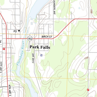 United States Geological Survey Park Falls, WI (2013, 24000-Scale) digital map