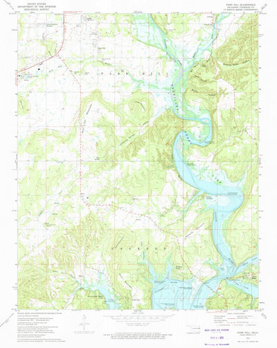United States Geological Survey Park Hill, OK (1973, 24000-Scale) digital map