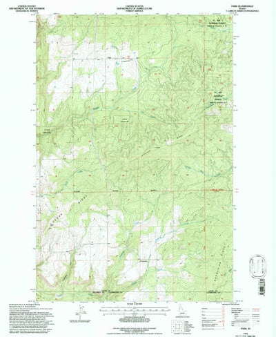 United States Geological Survey Park, ID (1994, 24000-Scale) digital map