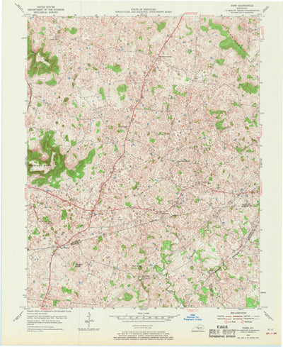 United States Geological Survey Park, KY (1954, 24000-Scale) digital map
