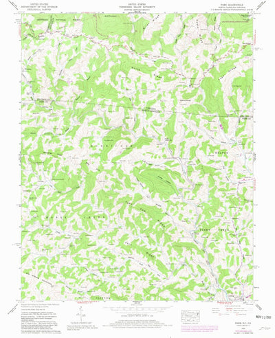 United States Geological Survey Park, NC-VA (1959, 24000-Scale) digital map