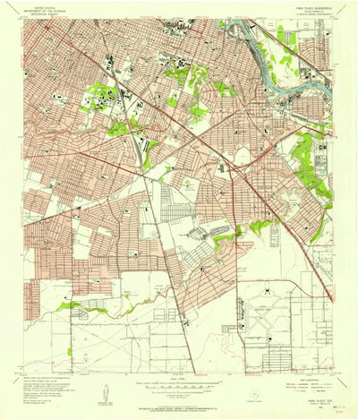 United States Geological Survey Park Place, TX (1955, 24000-Scale) digital map